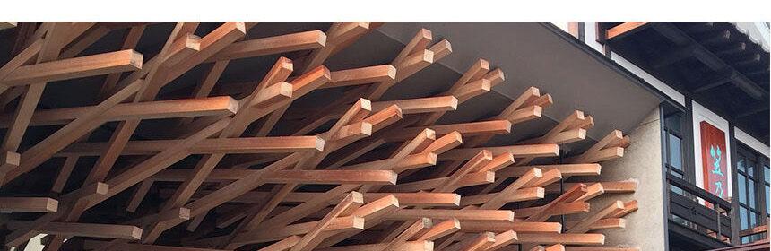 다자이후 오모테산도 목조 격자 지붕